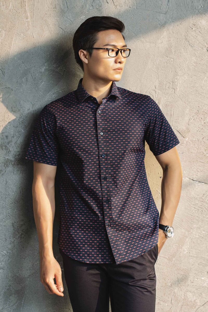 Ảnh của Áo sơ mi nam ngắn tay công sở - 202SMS21048